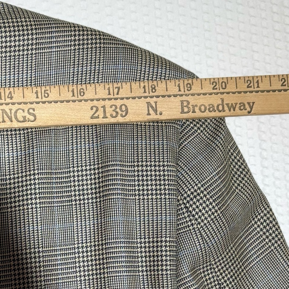 Ralph Lauren Glen Plaid & Windowpane mens 41L vintage suit coat silk/wool blazer - Picture 9 of 16